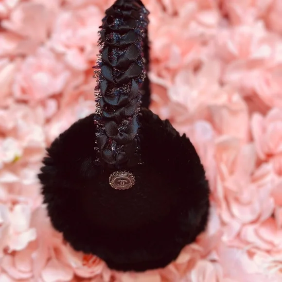 CHANEL Rabbit Fur Tweed Earmuffs - Picture 7 of 8